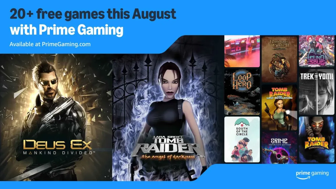 Image de l'articleAmazon Prime Gaming Août 2024