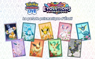 Image de l'articleL’Extension du jeu de cartes à collectionner Pokémon Écarlate et Violet – Évolutions Prismatiques est enfin disponible