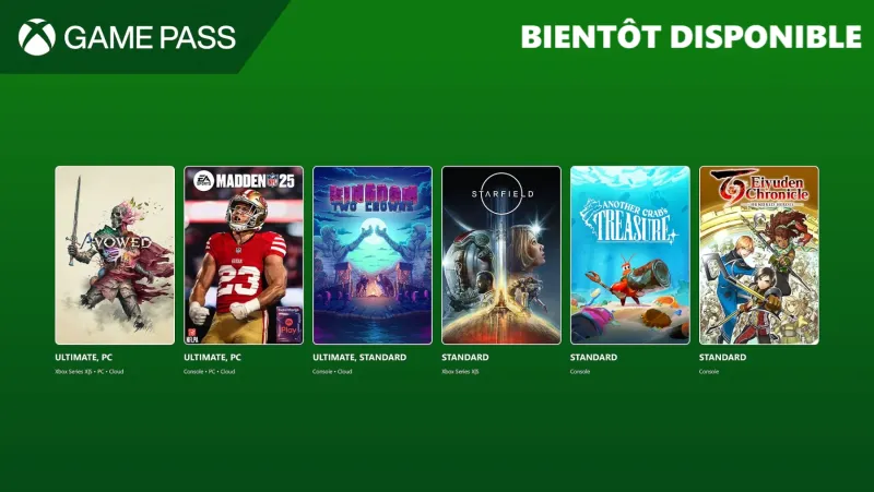 Image de l'articleXbox Game Pass : Starfield, Madden NFL 25, Avowed et bien plus encore débarquent en février