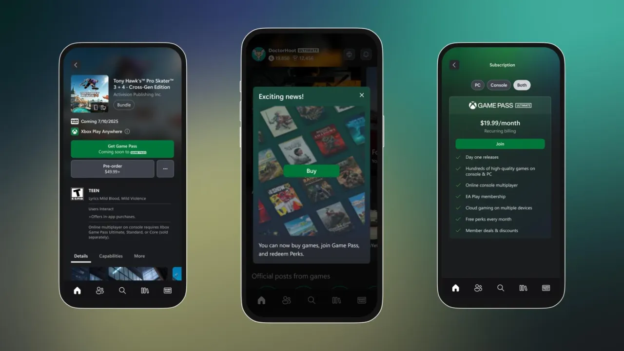 Image de l'articleMise à jour Xbox d’avril : Achetez vos jeux depuis l’appli mobile, diffusez vos propres jeux sur console, et plus encore