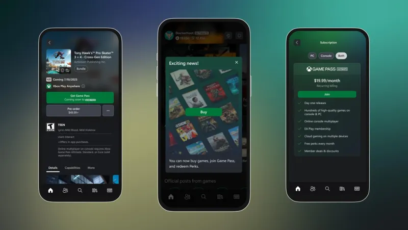 Image de l'articleMise à jour Xbox d’avril : Achetez vos jeux depuis l’appli mobile, diffusez vos propres jeux sur console, et plus encore