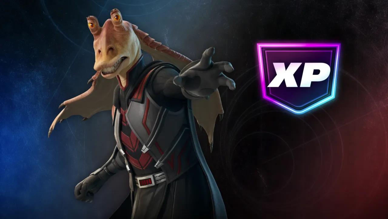 Image de l'article Fortnite : gagner de l'XP et débloquer les skin Darth Jar Jar et Jar Jar Binks