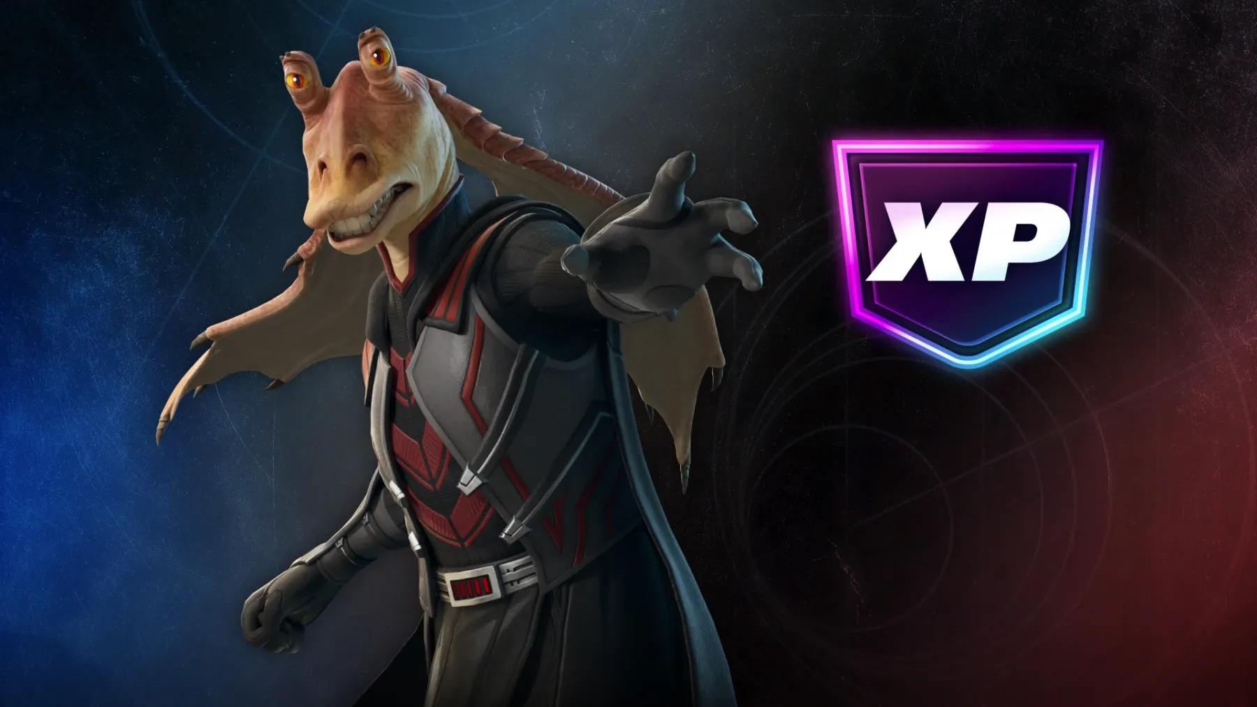 Image de l'article Fortnite : gagner de l'XP et débloquer les skin Darth Jar Jar et Jar Jar Binks
