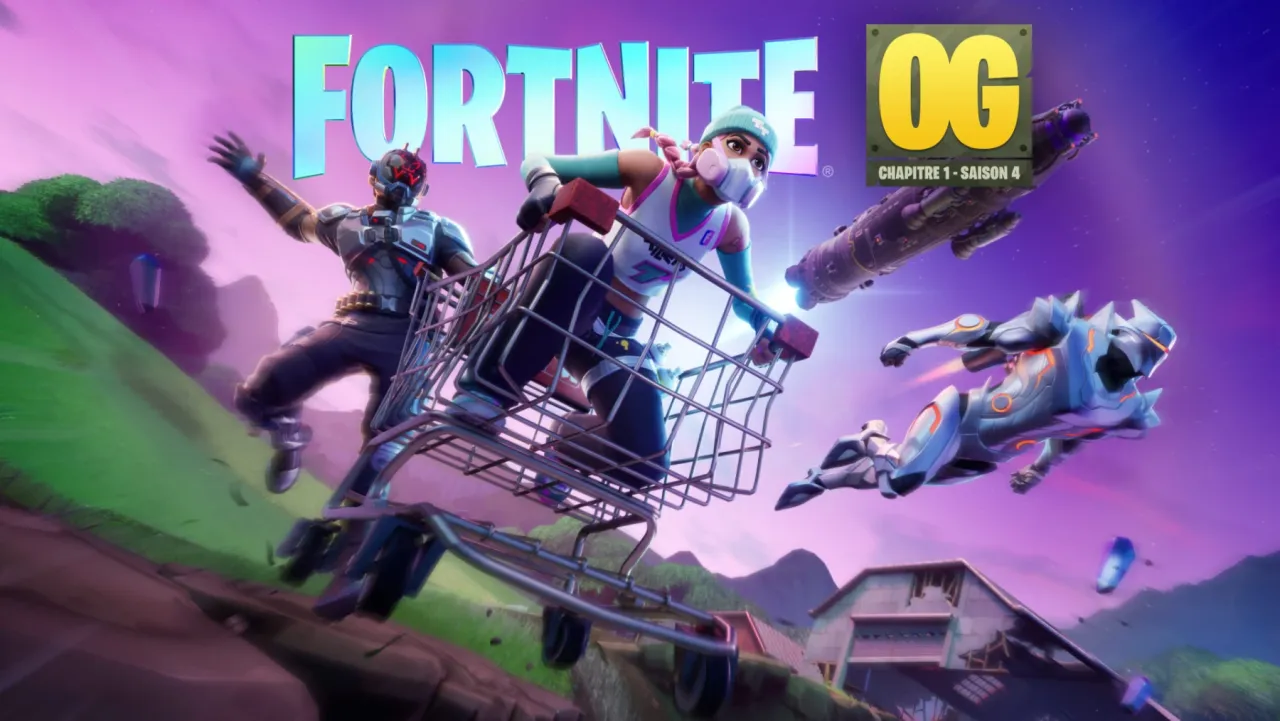 Image de l'articleFortnite OG Chapitre 1 Saison 4 retour du chariot de supermarché, de Dusty Divot et d’un Pass de combat culte