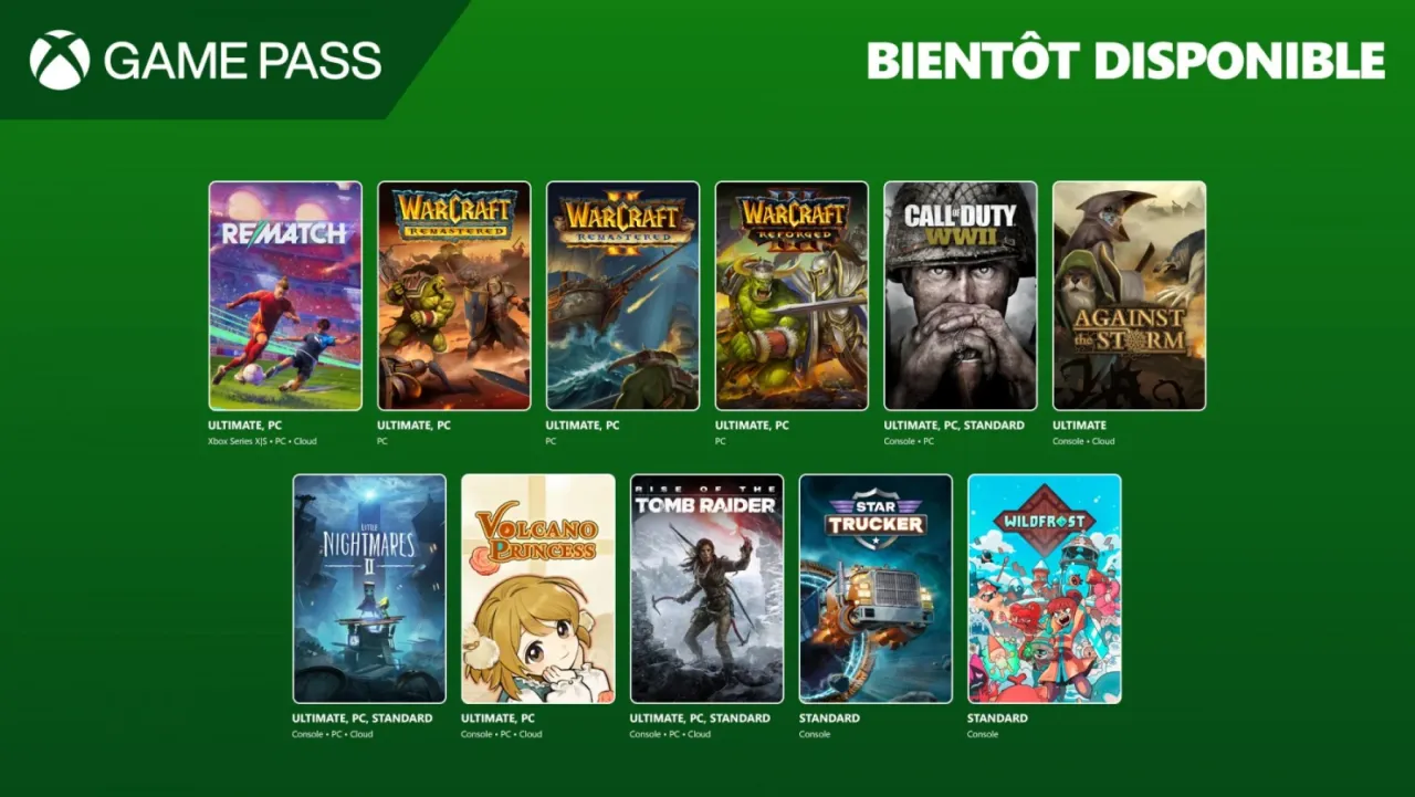 Image de l'articleXbox Game Pass Juin 2025 : Rematch, Warcraft remasterisés et Call of Duty WWII débarquent