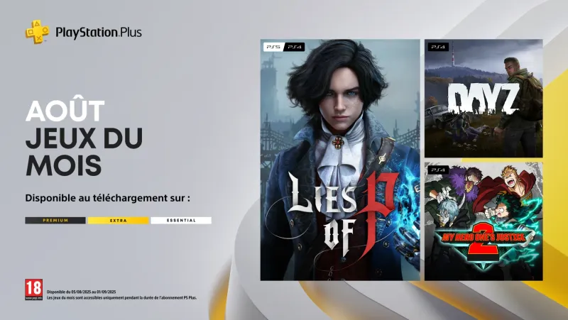 Image PlayStation Plus août 2025 : trois jeux majeurs à récupérer dès le 5 août