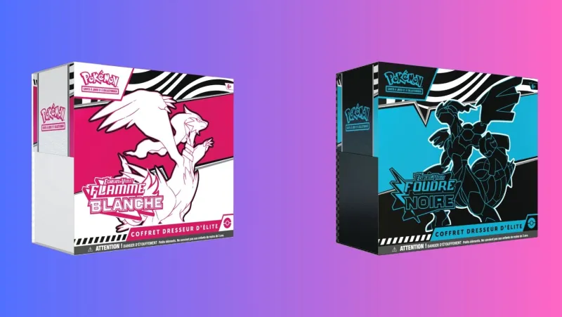 Image Pokémon JCC dévoile son extension Foudre Noire et Flamme Blanche