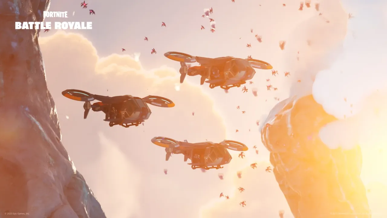 Image de l'articleOù trouver l’hélicoptère Choppa Requin-marteau (Hammerhead Choppa) dans Fortnite Chapitre 6 Saison 4 ?