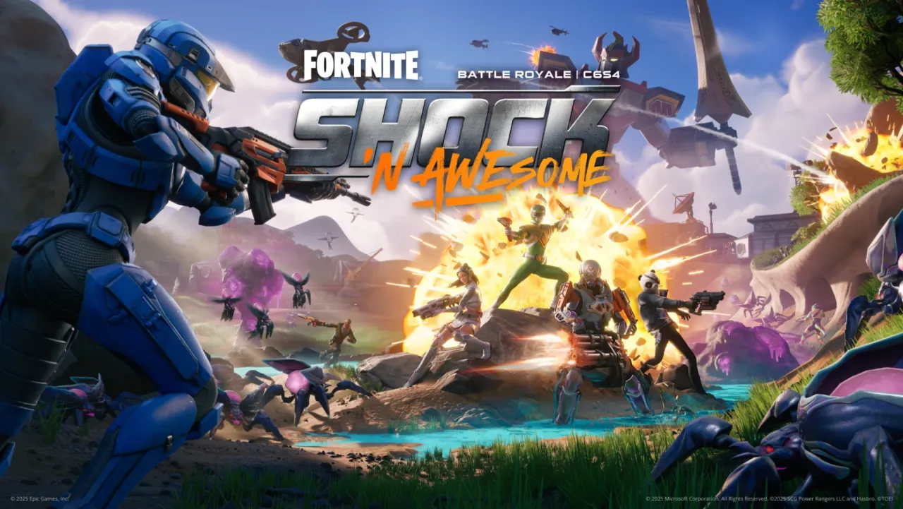 Image de l'article Fortnite Chapitre 6 Saison 4 : Shock 'N Awesome met les Power Rangers à l’honneur