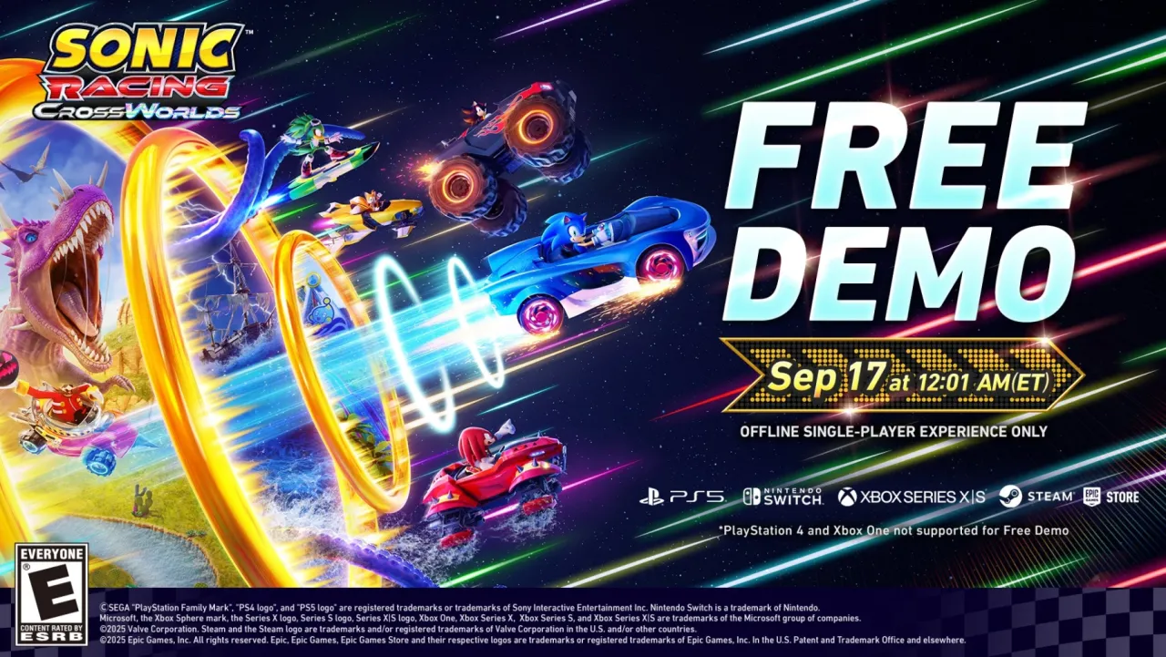 Image de l'article Sonic Racing: CrossWorlds, une démo attendue la semaine prochaine