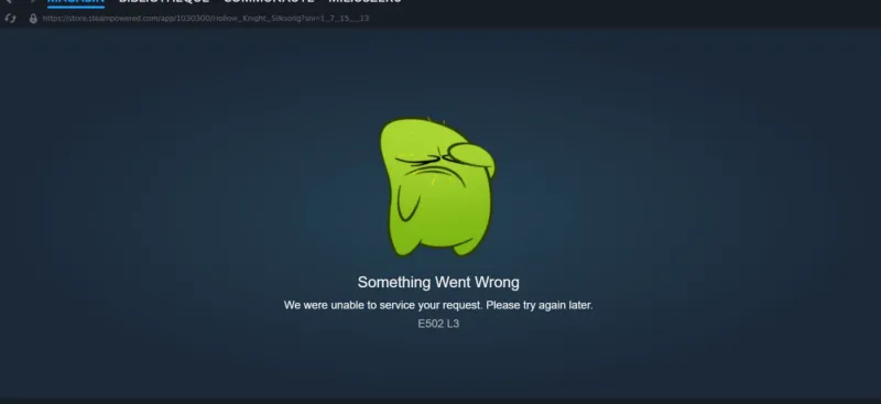 Image Steam en panne lors du lancement de Hollow Knight : Silksong, un succès fulgurant dès le day one