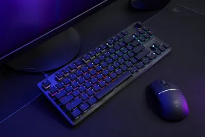 Image de l'articleTurtle Beach muscle son offre PC avec une nouvelle version de son clavier Vulcan au format TKL et sa souris Burst II Pro qui atteint les 8K
