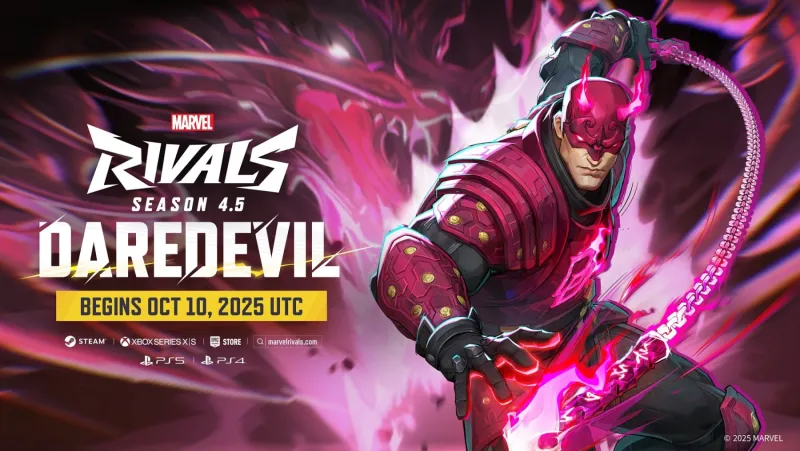 Image Marvel Rivals : Daredevil débarque pour la saison 4.5, découvrez la date de sortie et toutes les nouveautés