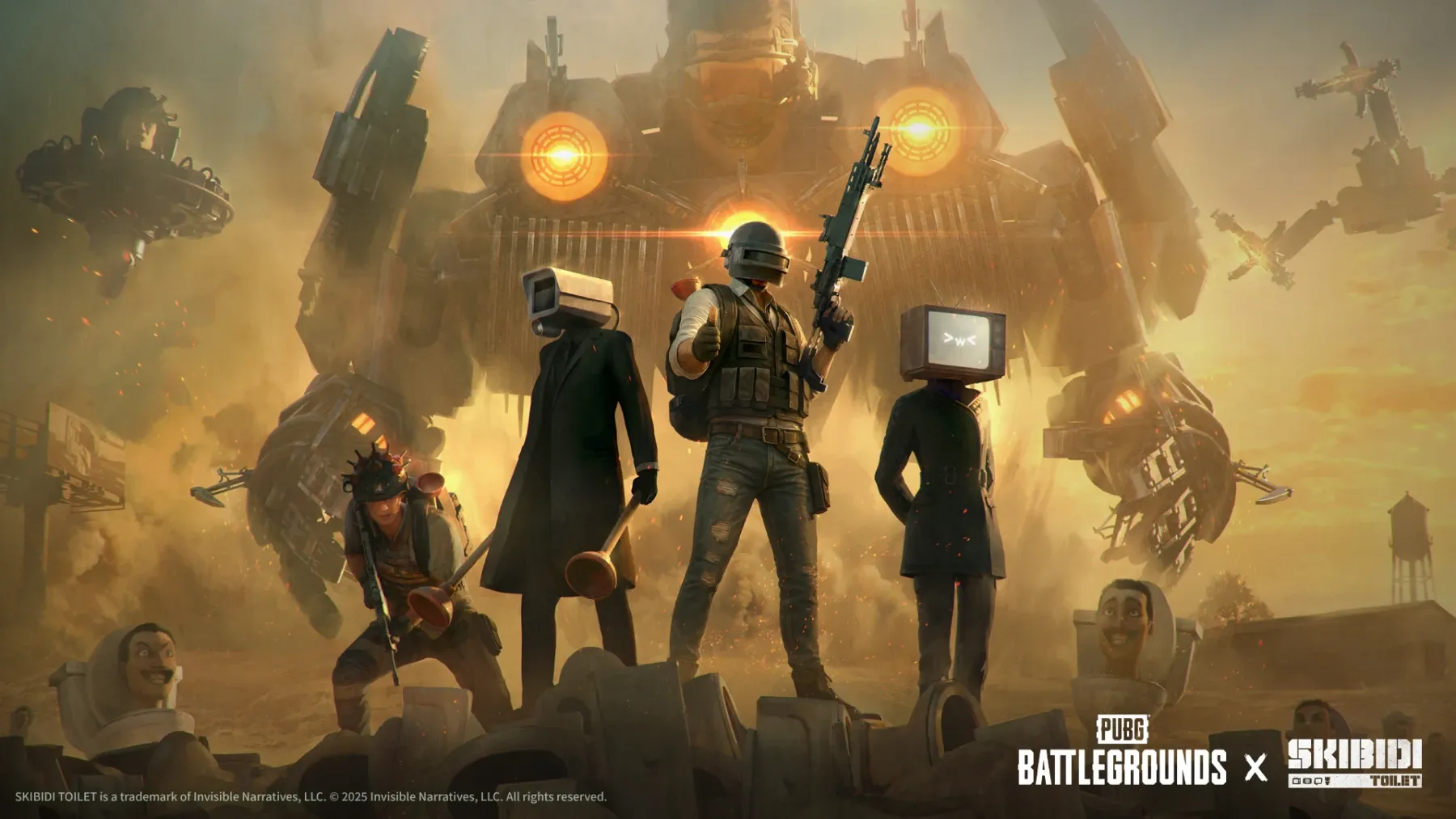 Image de l'article PUBG lance une collaboration inédite pour Halloween avec son mode Skibidi Toilet