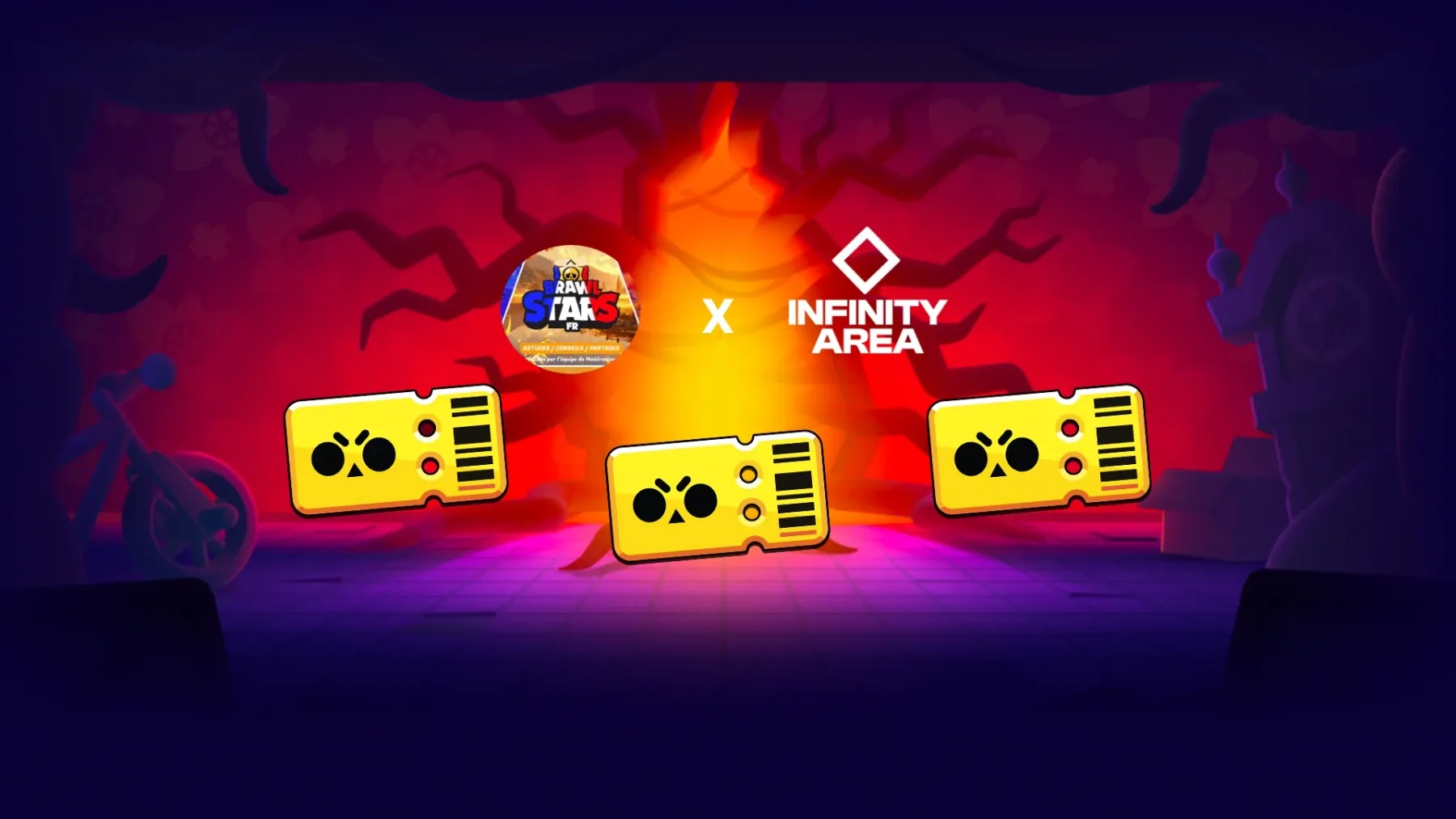 Image de l'article Concours Brawl Stars FR x Infinity Area vous offrent 3 Pass gratuits (terminé)
