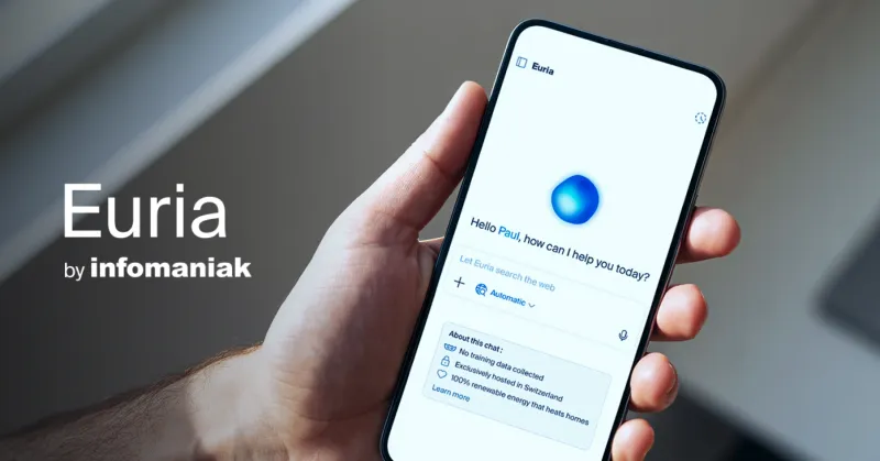 Image de l'articleEuria : Infomaniak lance son IA souveraine et gratuite pour concurrencer les géants américains