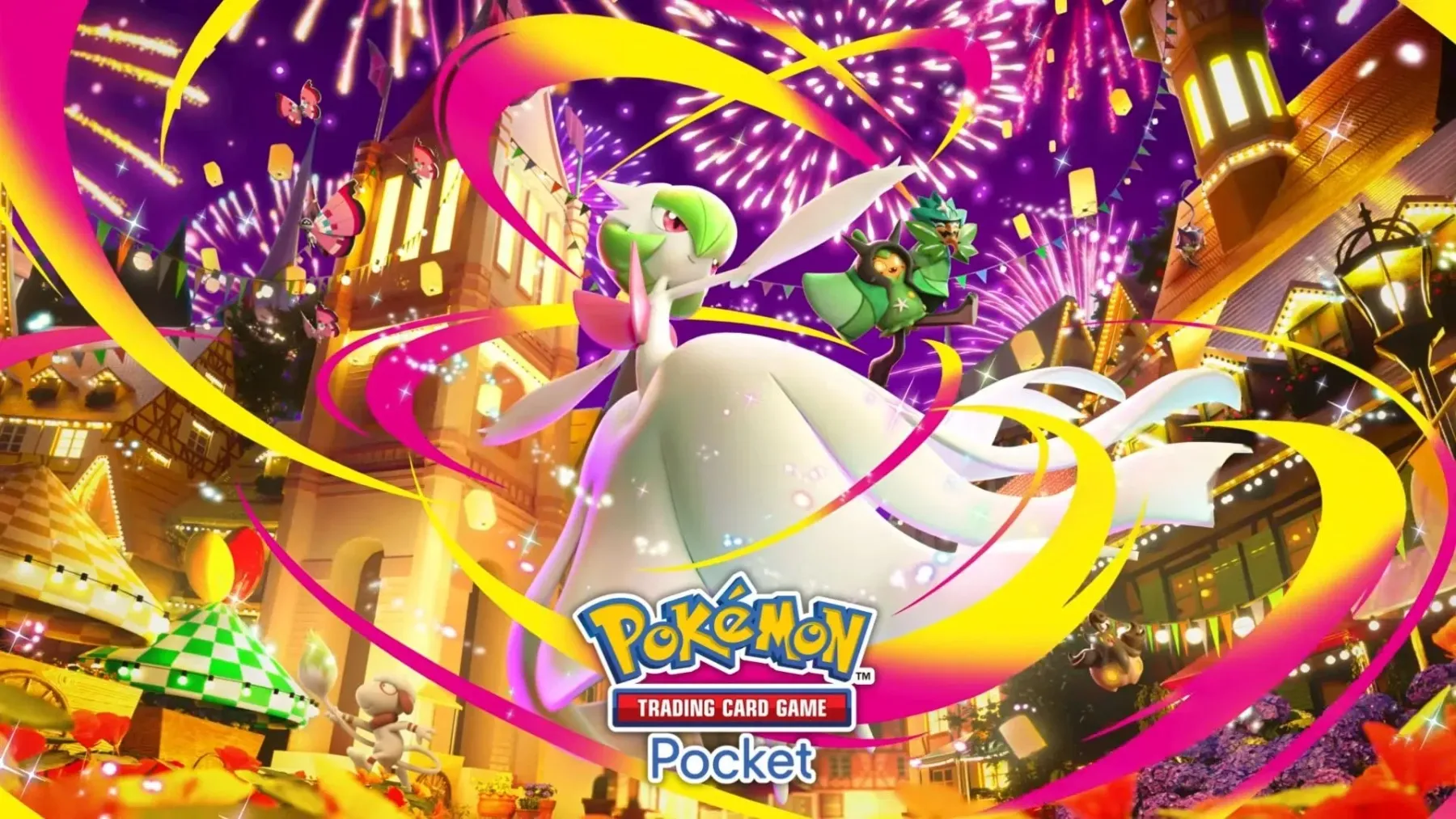 Image de l'article Pokémon TCG Pocket : L'extension Parade Onirique débarque avec les cartes Stade et Méga-Gardevoir