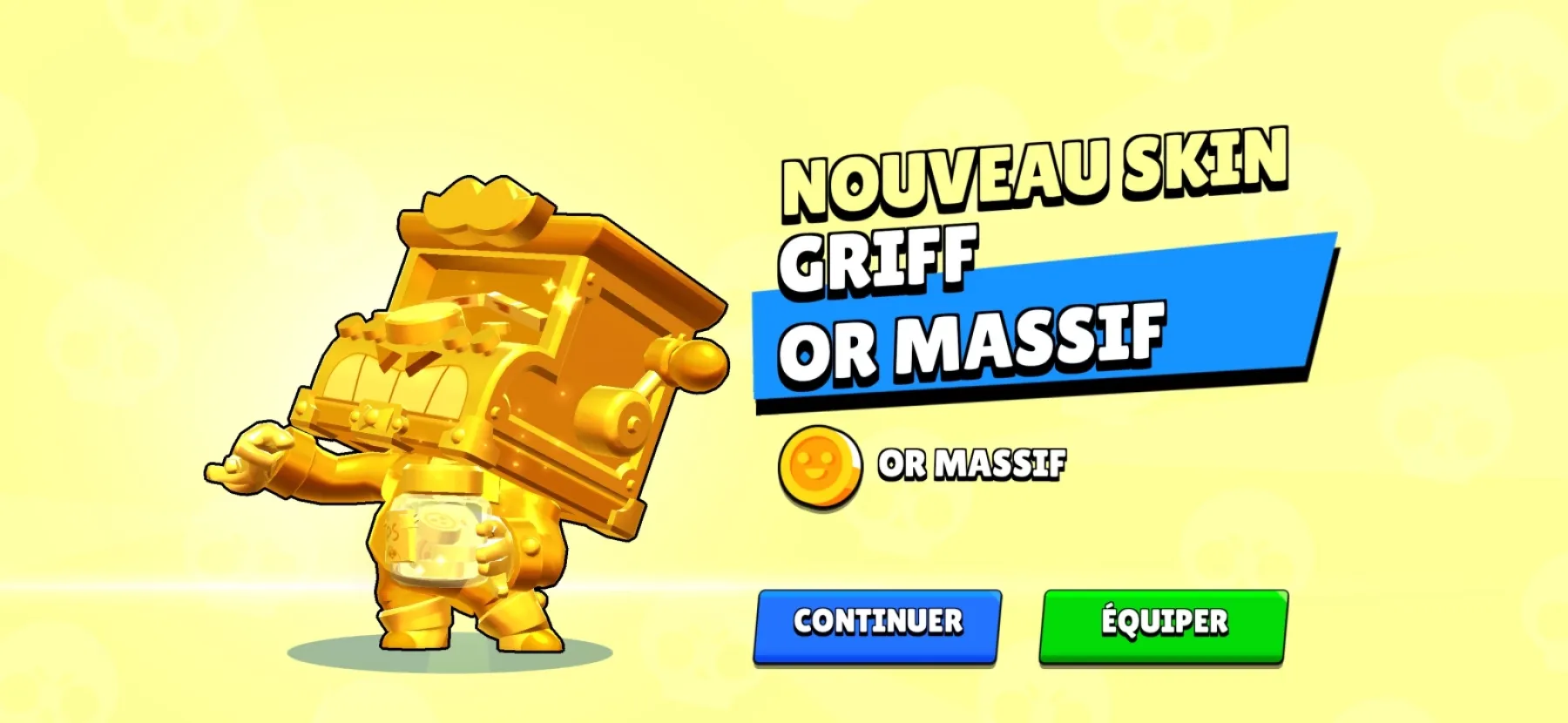 Image de l'article Brawl Stars : Récupérez d'urgence le skin Griff Or Massif et 1000 pièces