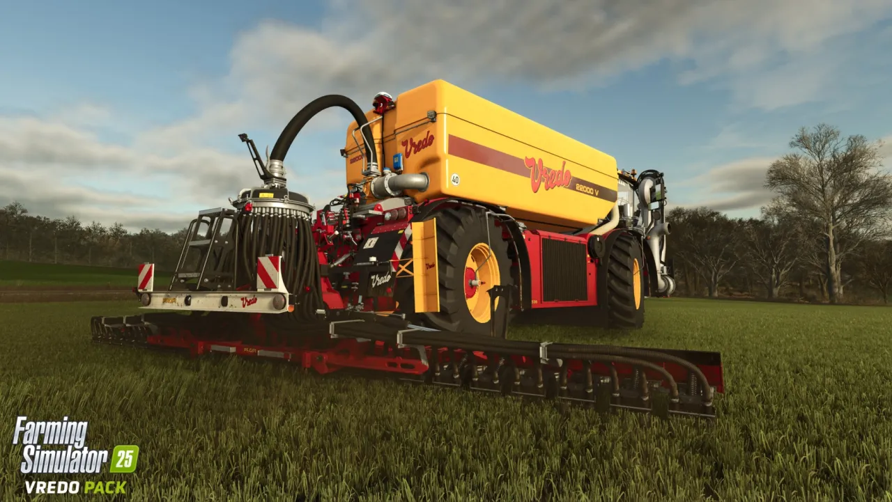 Image de l'article Farming Simulator 25 : le Pack Vredo apporte le sursemis, l'épandage de lisier et des sangliers