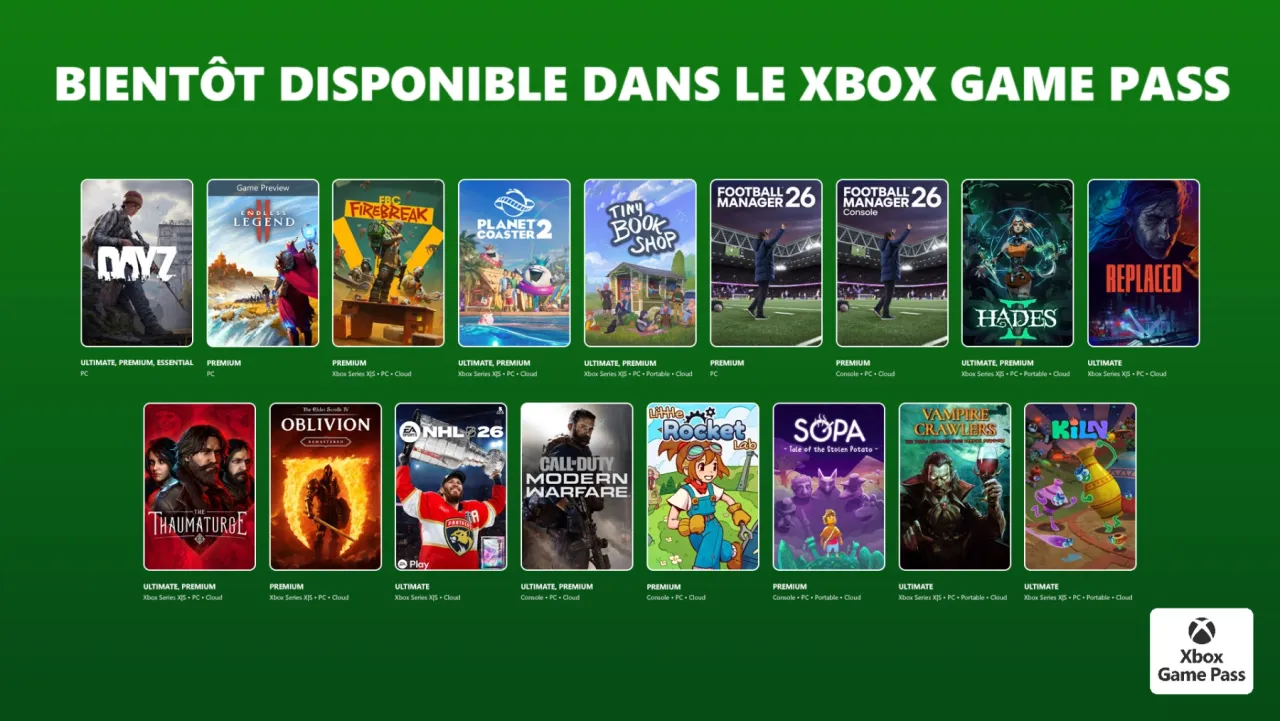 Image de l'article Xbox Game Pass : les jeux d’avril 2026 dévoilés avec Hades II et Oblivion Remastered en tête