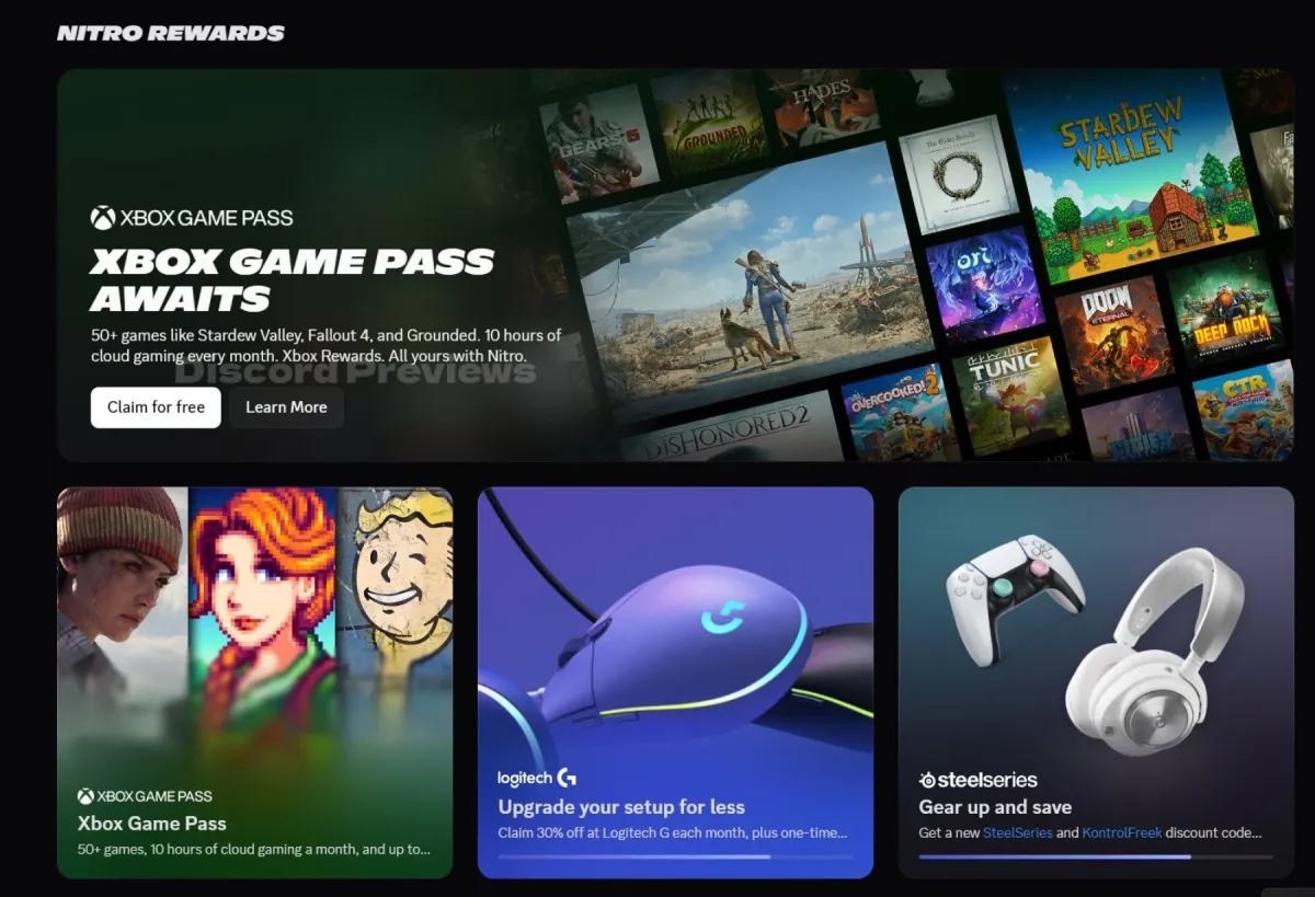 Image de l'articleXbox Game Pass avec Discord Nitro : une édition Starter fuite à prix réduit en préparation