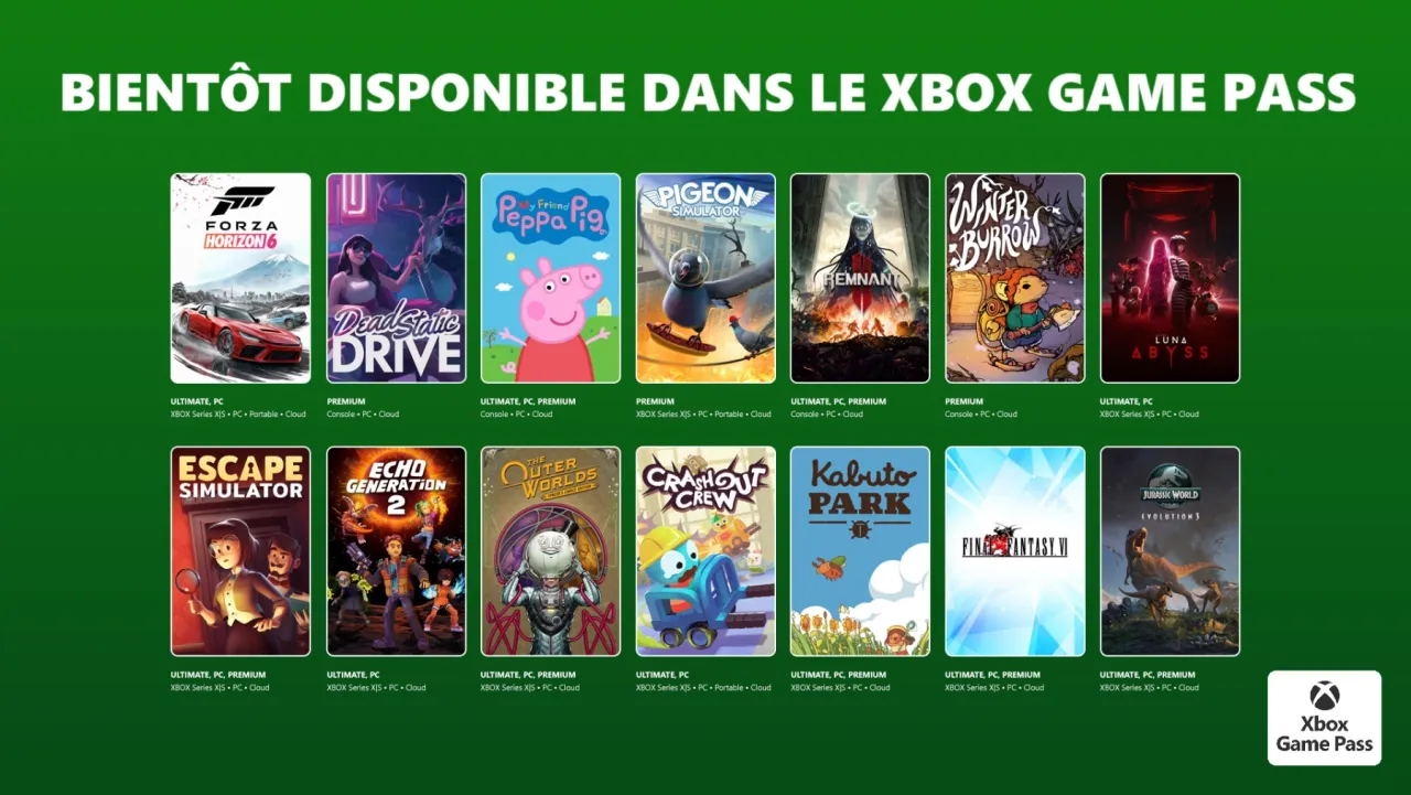 Image de l'article Xbox Game Pass - Mai 2026 : Forza Horizon 6, Escape Simulator, Jurassic World Evolution 3 et bien plus arrivent bientôt