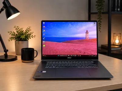 Image du test écrit Test MSI Prestige 16 Flip AI+ C3MTG-216FR : le convertible qui veut sortir du bureau