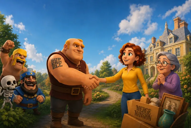 Image Supercell mise sur Merge Mansion pour séduire encore plus de joueurs mobiles