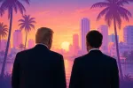 Image de l'article Emmanuel Macron accueille Donald Trump au G7 avec la musique du trailer de GTA 6