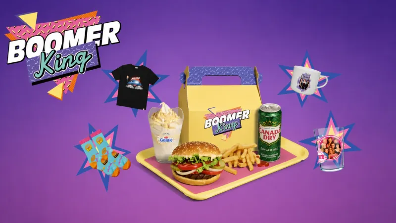Image de l'articleBurger King lance Boomer King avec des goodies collectors des années 90