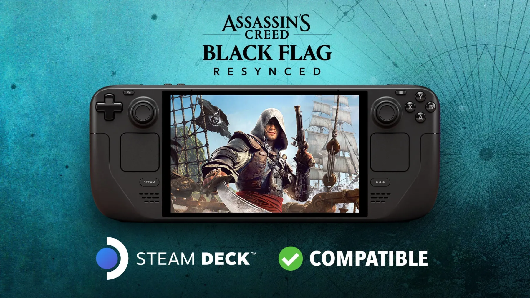 Image de l'article Assassin's Creed Black Flag Resynced sera compatible Steam Deck dès sa sortie