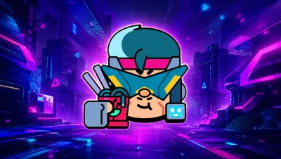 Image de l'article Brawl Stars on t'offre 23 pins Cyberpunk Jae-Yong grâce à INFINITY AREA et Supercell