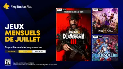 Image de l'article PS Plus de juillet 2026 dévoile un mois exceptionnel avec Call of Duty Modern Warfare III