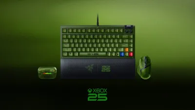 Image de l'article XBOX célèbre ses 25 ans avec une collection Razer aux couleurs de sa première console