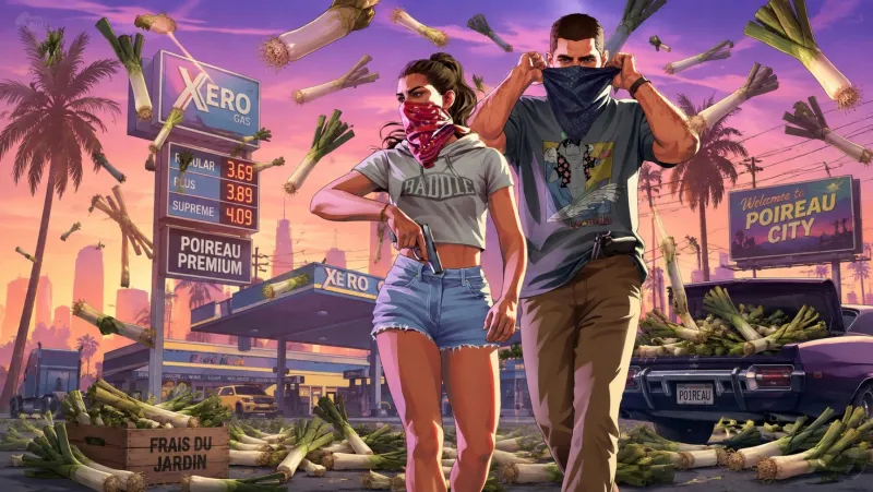 Image de l'article GTA 6, des fans débarquent devant Rockstar Games avec des poireaux