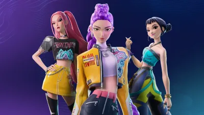 Image de l'article Fortnite relance les trois héroïnes de K-Pop Demon Hunters dans sa boutique