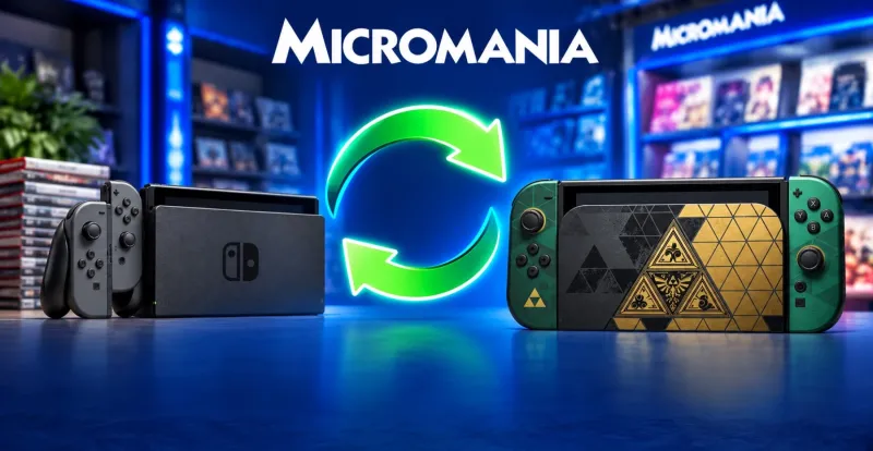 Image de l'article Nintendo Switch 2 Zelda à 299,99 € chez Micromania avec la reprise d'une Switch OLED