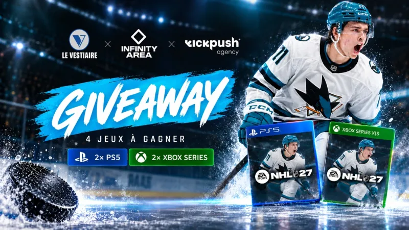 Image de l'article Gagnez NHL 27 sur PS5 et XBOX SERIES avec INFINITY AREA