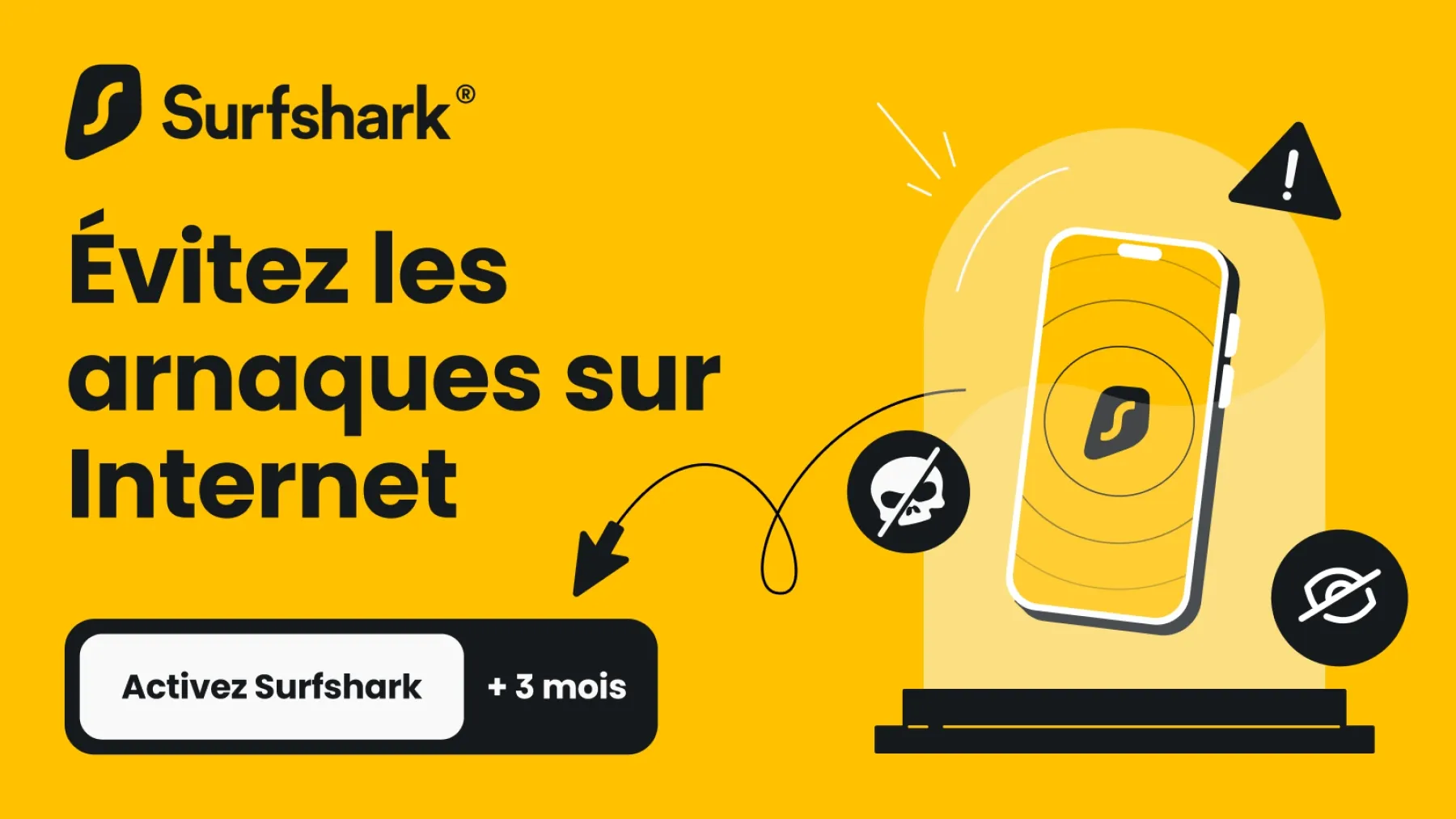 Image de l'article Surfshark lance Antiscam Hub sur iOS pour mieux protéger les utilisateurs contre les arnaques