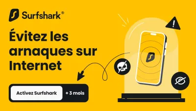 Image de l'article Surfshark lance Antiscam Hub sur iOS pour mieux protéger les utilisateurs contre les arnaques