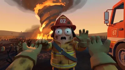 Image de l'article Flame and Blame débarque sur Steam en 2027 et promet des interventions de pompiers complètement chaotiques