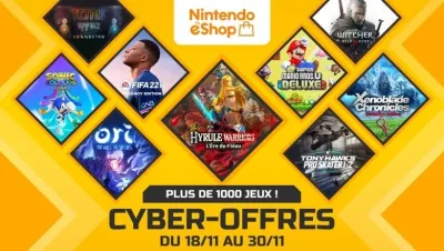 Image de l'articleNintendo annonce les Cyber-Offres de Novembre 2021