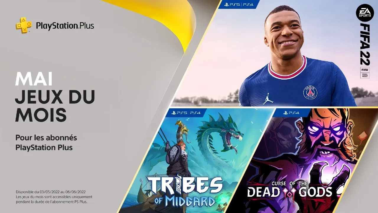 Image de l'articlePlayStation Plus les jeux du mois de mai 2022
