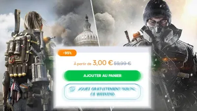 Image de l'articleThe Division 2 à 3€ et jouable gratuitement ce week end.