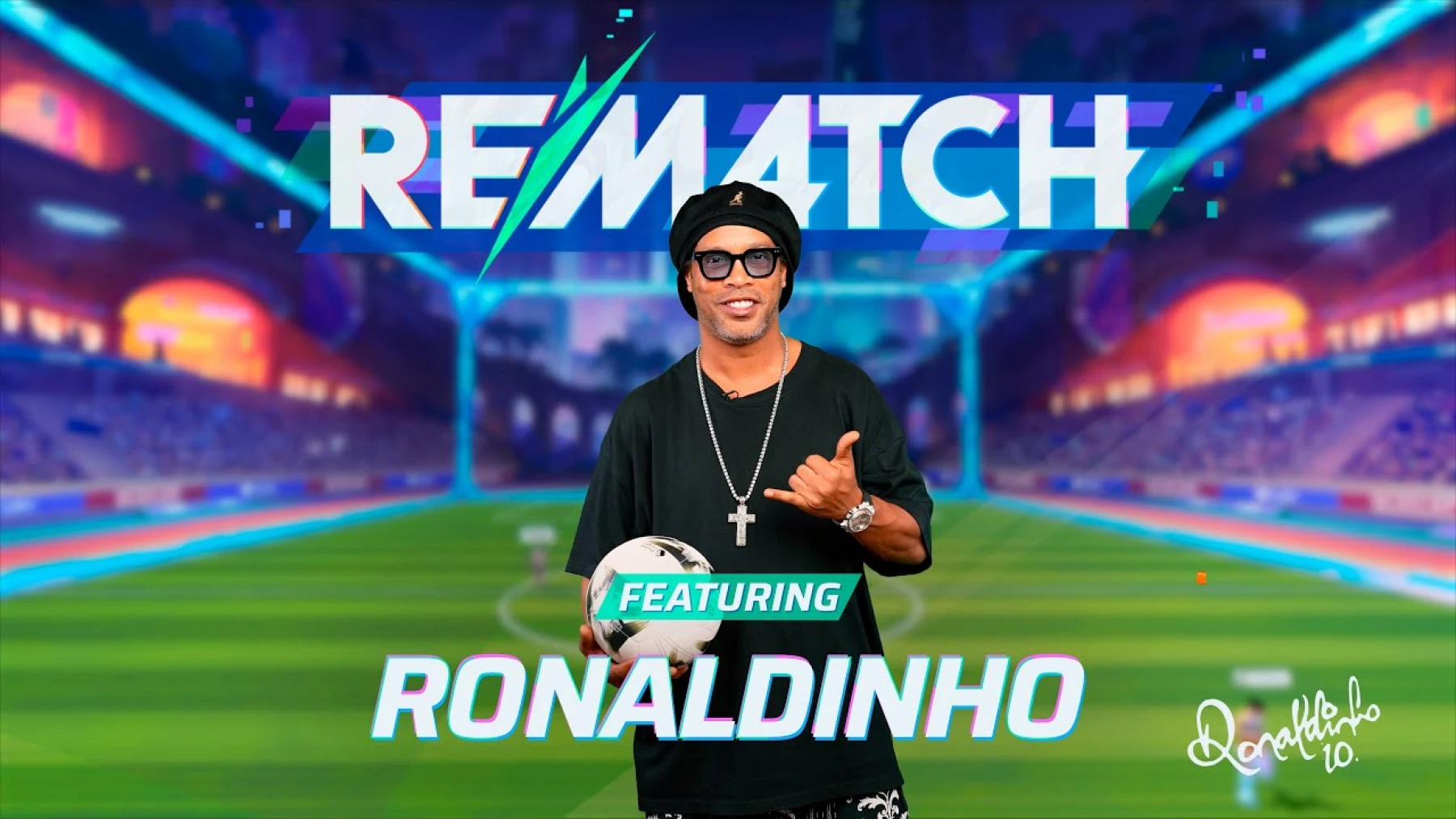Ronaldinho accueilli chez Rematch : le jeu français frappe fort
