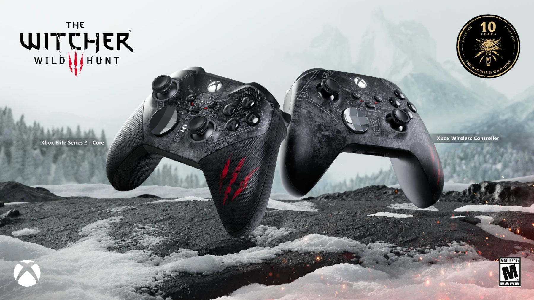 Xbox s’offre deux manettes collector pour les 10 ans de The Witcher 3