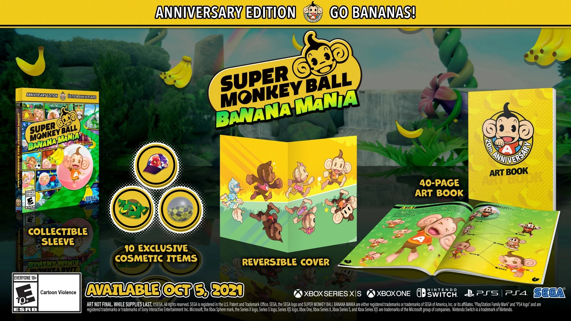 Anniv Edition Découvrez le trailer de Super Monkey Ball Banana Mania