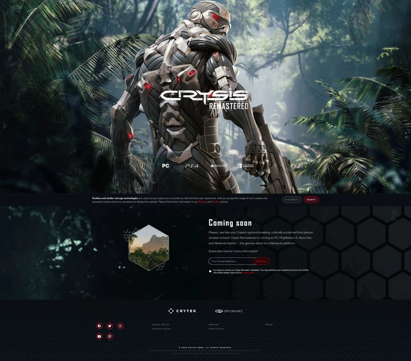 Crysis Remastered fuite, c’est officiel