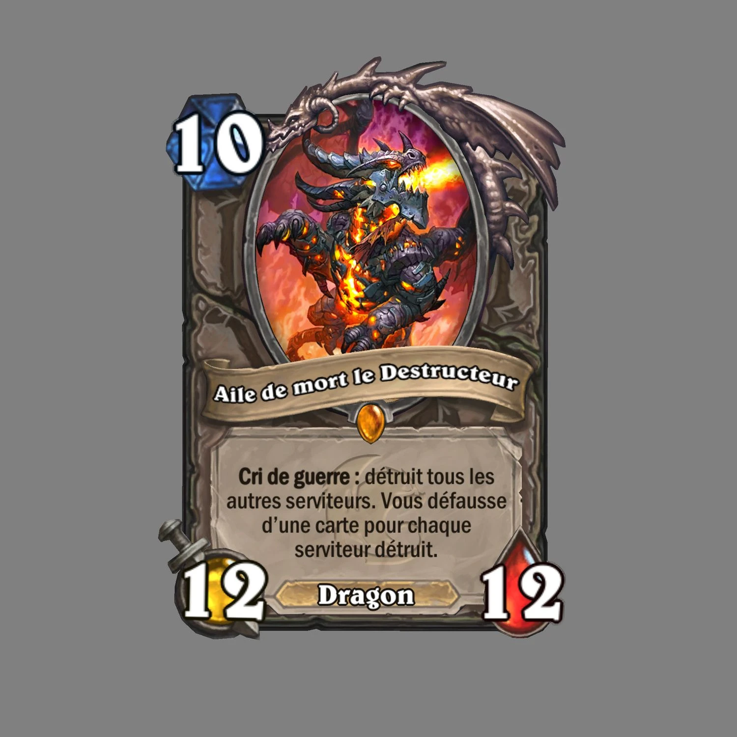 Nouvelle carte Hearthstone Aile de mort le destructeur Hearthstone® en avant pour l’année du Griffon