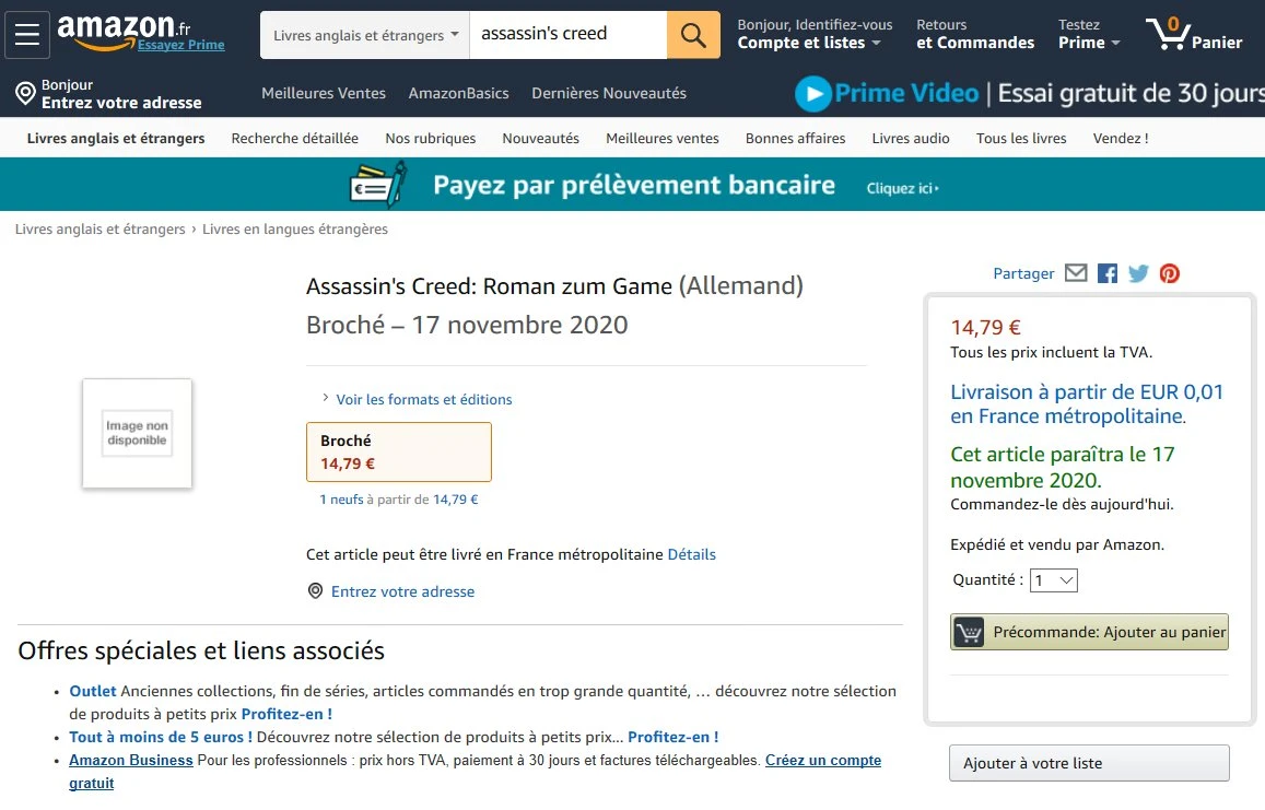 Assassin’s Creed Valhalla : le prochain jeu de la série